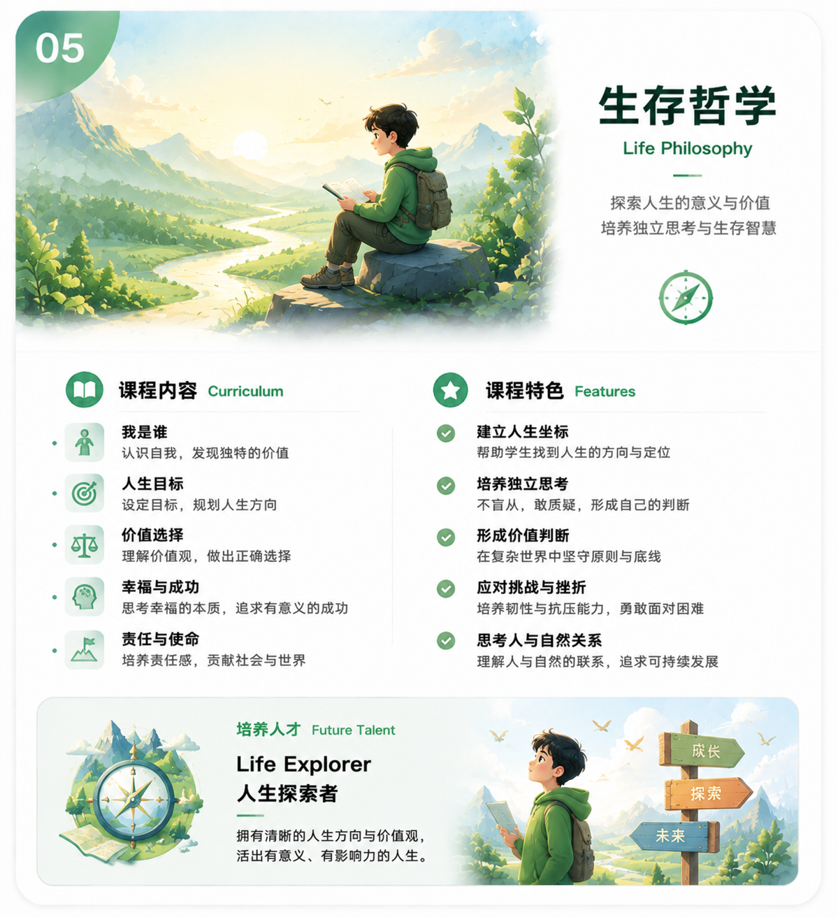 生存哲学课程卡片